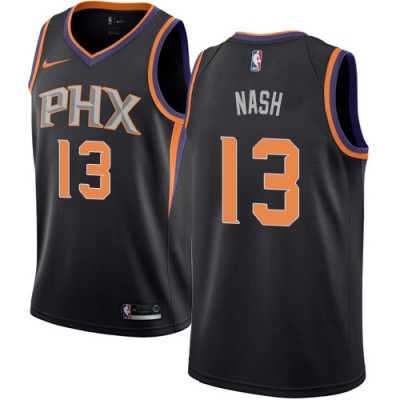 Nike Phoenix Suns #13 Steve Nash Black Mens NBA Swingman Statement Edition Jersey